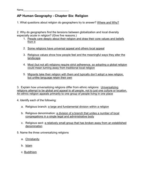ap human geography chapter outlines Epub