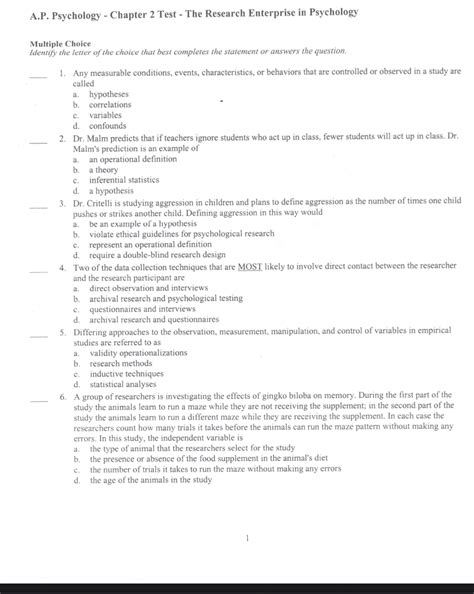 ap psychology chapter 2 test Kindle Editon