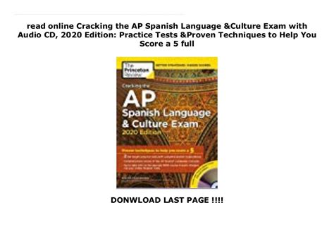 ap spanish language and culture exam preparation answer key Doc