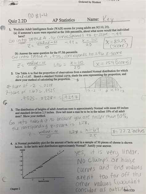 ap statistics chapter 15 test answers Doc