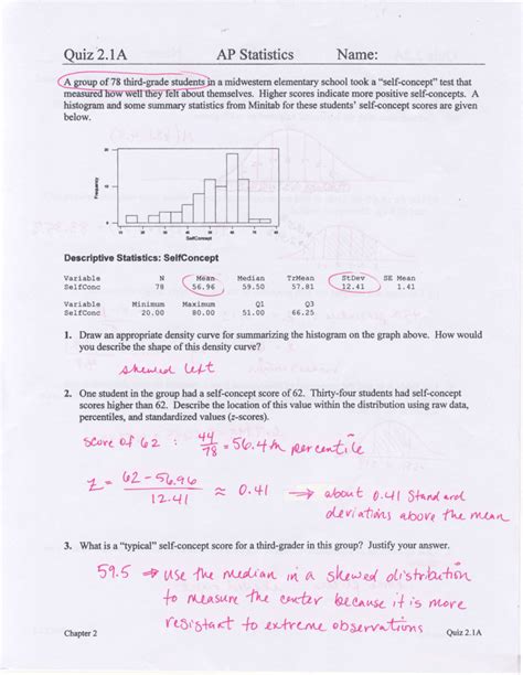 ap statistics practice exam 1 section 1 answers PDF