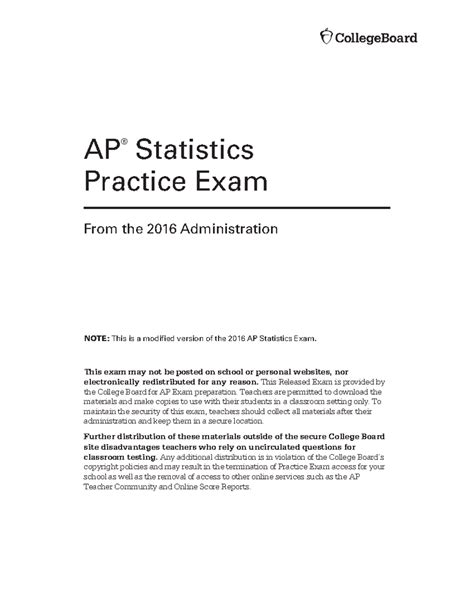 ap statistics practice examination 2 multiple choice statistics section 1 answers Epub