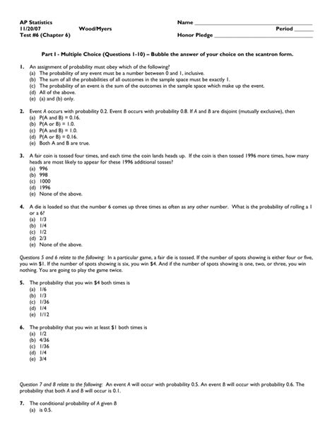 ap statistics quiz b chapter 26 key Epub