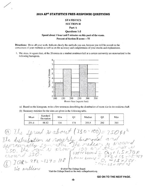 ap statistics test 10a answer key Doc