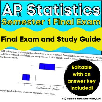 ap stats semester 1 final exam answers Kindle Editon