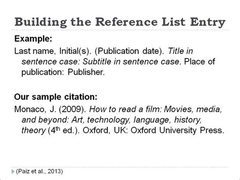 apa format book citation reference list PDF