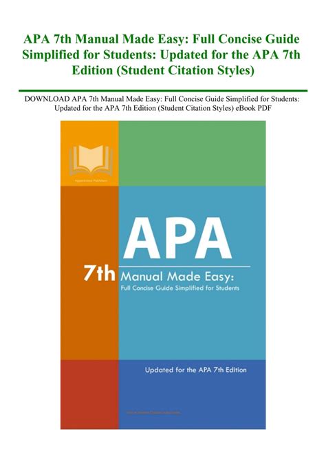 apa manual ebook download Reader