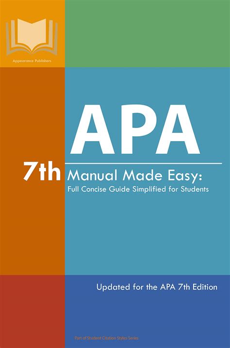 apa publication manual 7th edition pdf Epub