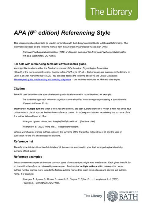 apa writing manual 6th edition Doc