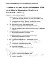 apartment maintenance test answer key Ebook Kindle Editon