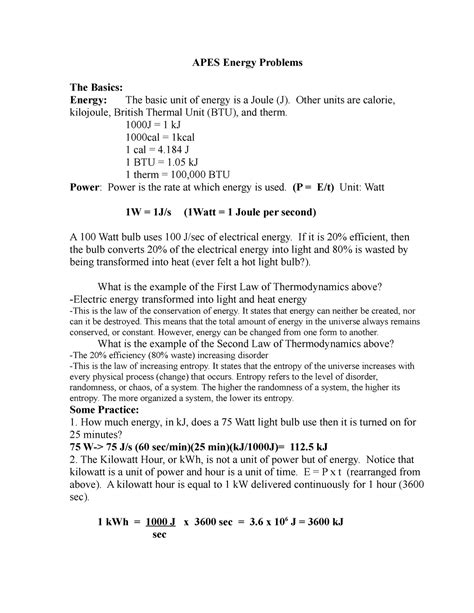 apes energy problem answer key Epub