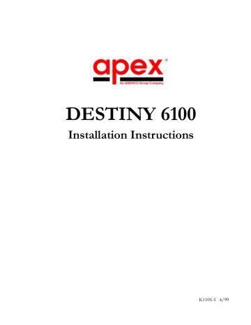 apex 6100 installation manual Epub