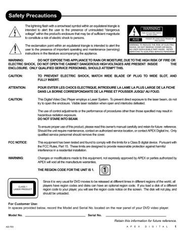 apex ad 703 manual PDF