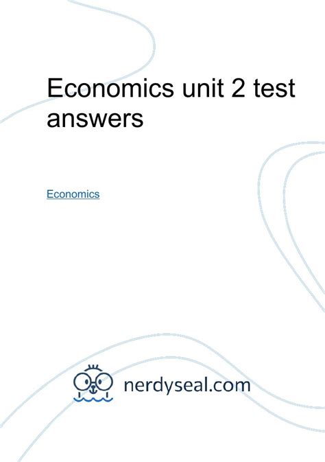 apex answers for economics unit 2 test PDF