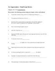 apex art appreciation final exam answers PDF