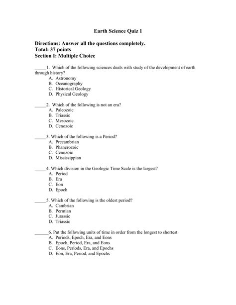 apex earth science quiz answers PDF