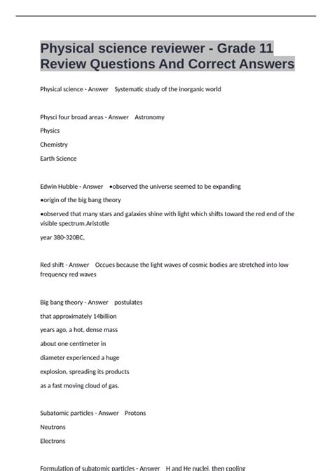 apexvs answers physical science PDF