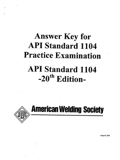 api 1104 code practice test pdf Doc