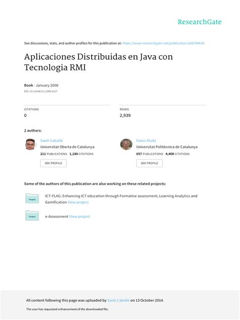 aplicaciones distribuidas en java con tecnologia rmi Doc