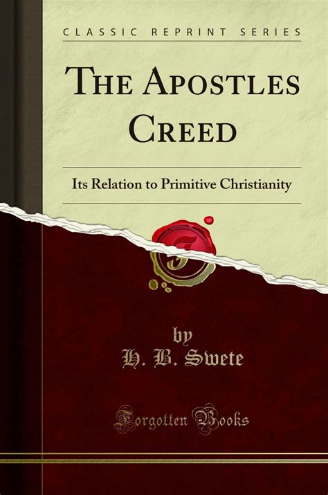 apostles creed relation primitive christianity Epub