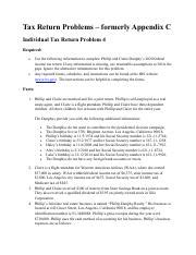 appendix individual tax return problem 4 Epub