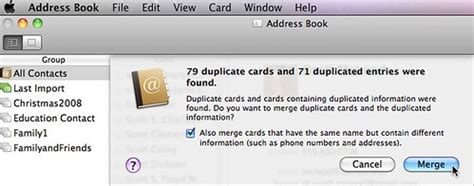 apple address book duplicates PDF