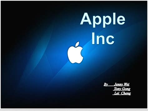 apple inc powerpoint template free Doc