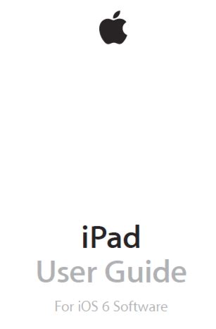 apple ipad ios 6 user guide pdf Epub