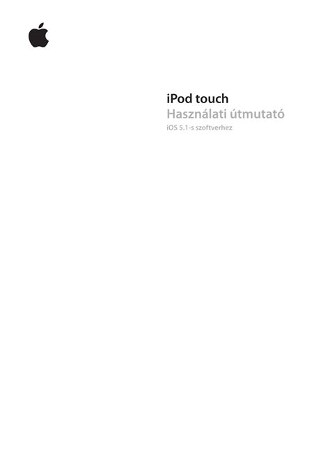 apple ipod touch 4 owners manual PDF