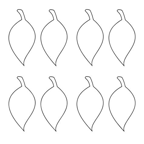 apple leaf template printable PDF