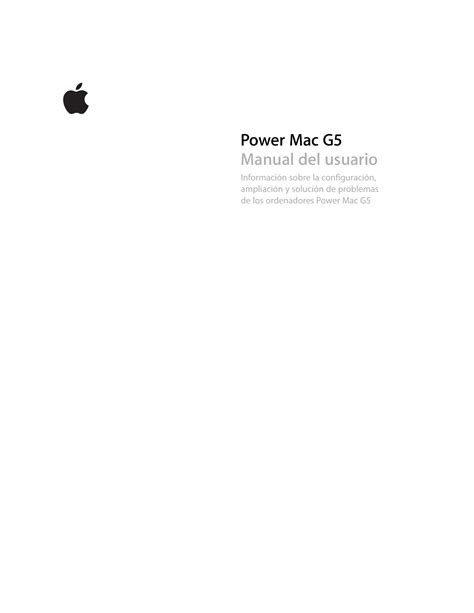 apple mac g5 user manual Reader