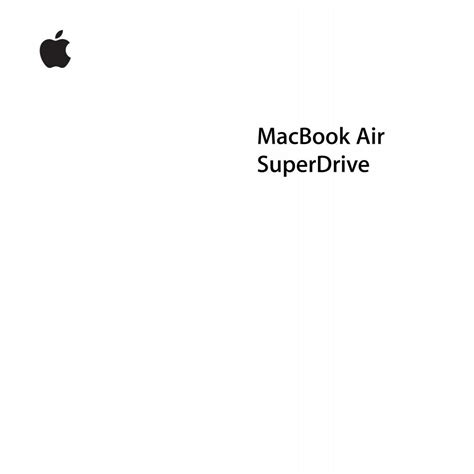 apple macbook air superdrive manual PDF