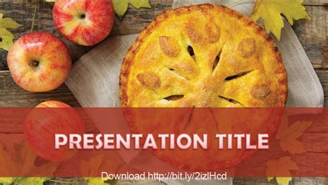 apple pie powerpoint template PDF