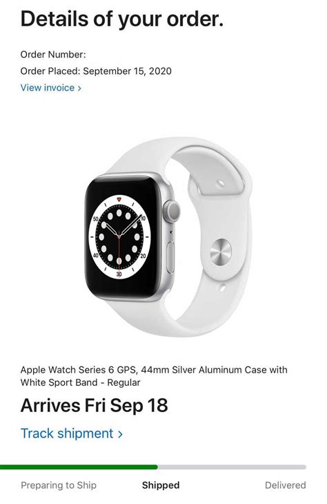 apple watch delivery PDF