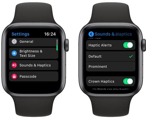 apple watch prominent haptic Reader