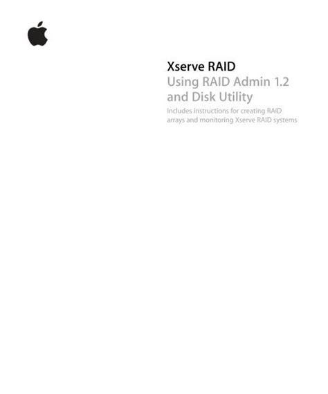 apple xserve raid manual Doc
