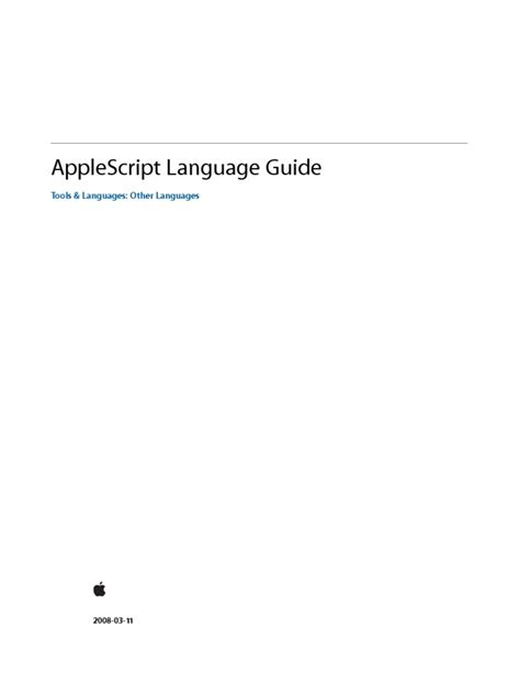 applescript language guide pdf pdf Doc