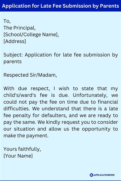 application for late