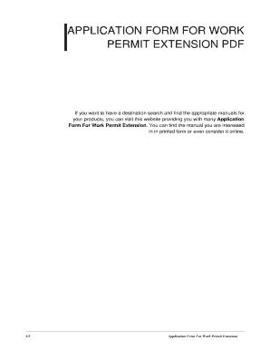 application form for work permit extension Epub