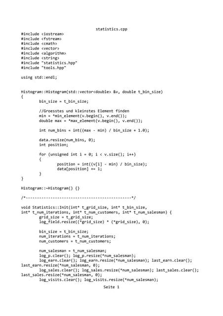 applications of statistics cpp