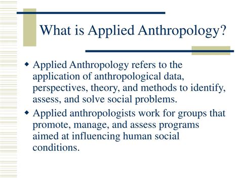 applied anthropology applied anthropology Doc