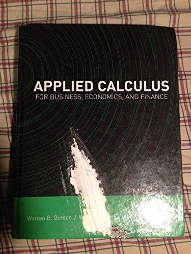 applied calculus for business economics finance Kindle Editon