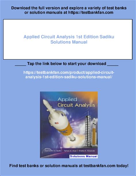 applied circuit analysis 1st international edition Epub