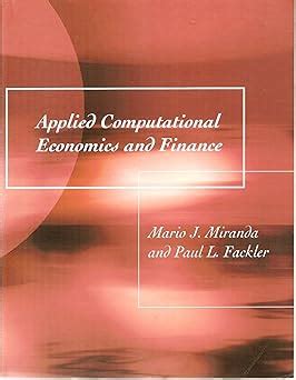 applied computational economics and finance solutions manual Ebook Doc