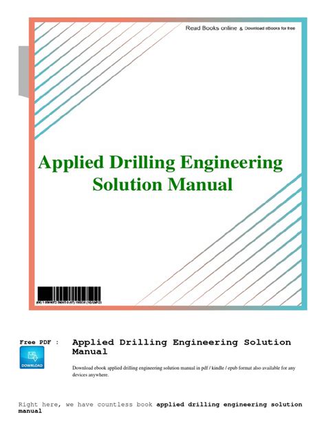 applied drilling engineering solution manual Doc