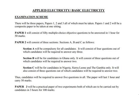 applied electricity waec answers 2014 PDF