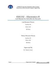 applied electronics ii lab manual Reader