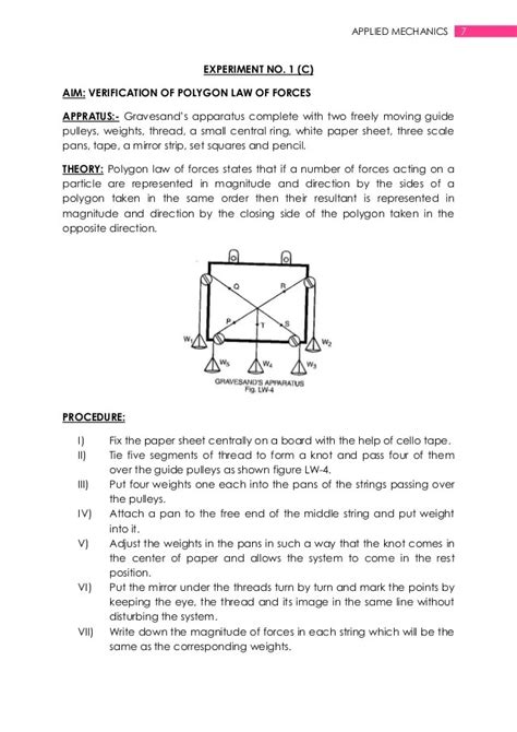 applied mechanics practical manual Doc