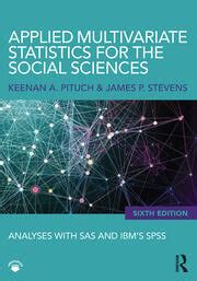 applied multivariate statistics social sciences PDF