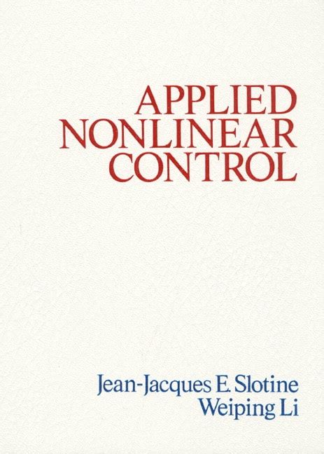applied nonlinear control slotine solution manual PDF